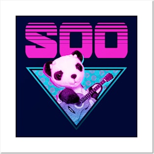 Sooty Soo Guitar Vaporwave Posters and Art